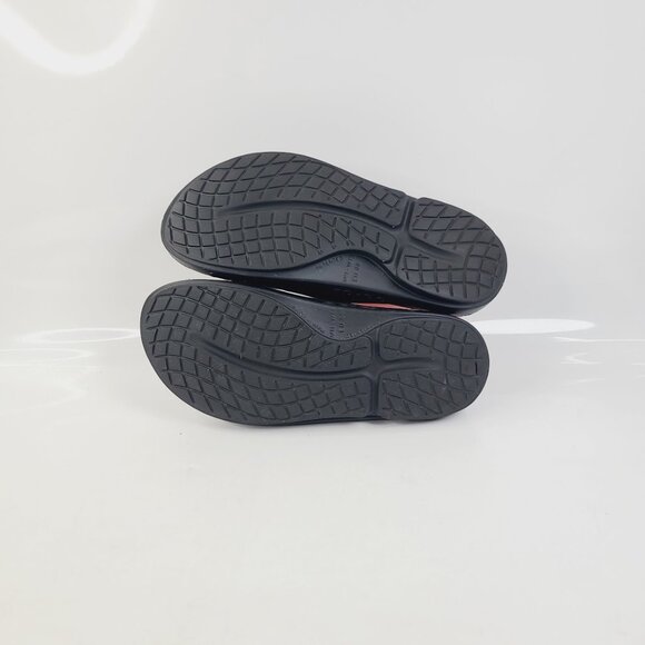 OOFOS Men's Black OOahh Dual Strap Recovery Comfort Slip-On Slide Sandal Size 11 - Picture 5 of 7